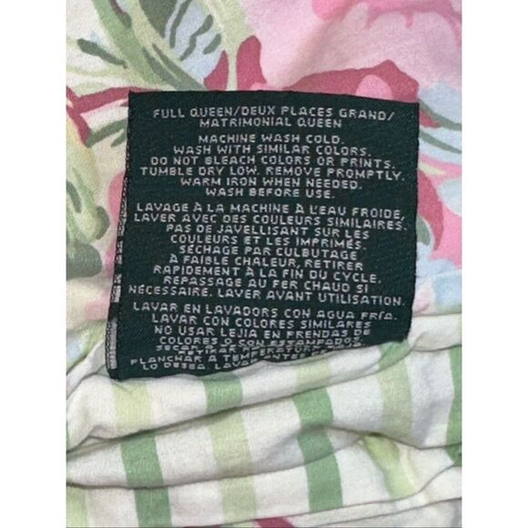 Vintage Ralph Lauren Water Floral Full/Queen Comforter - Picture 4 of 4
